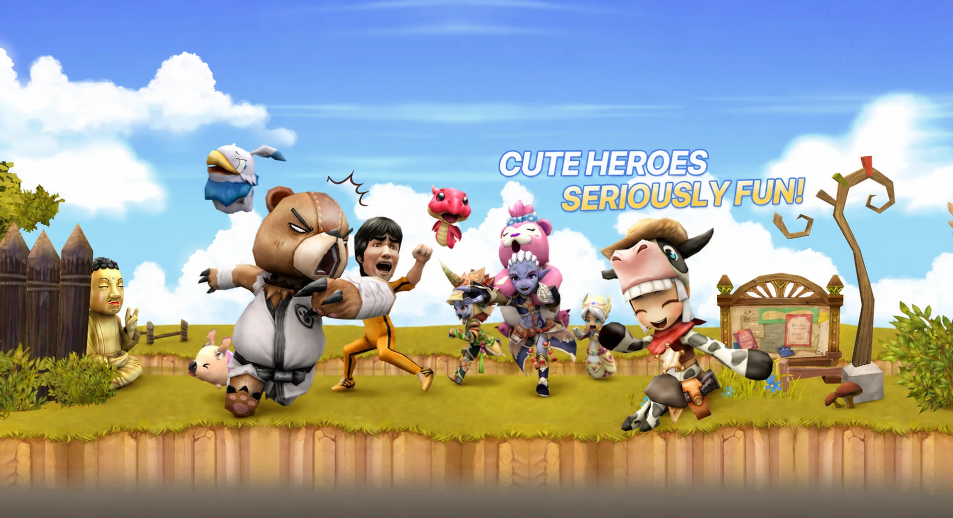Cute heroes — seriously fun