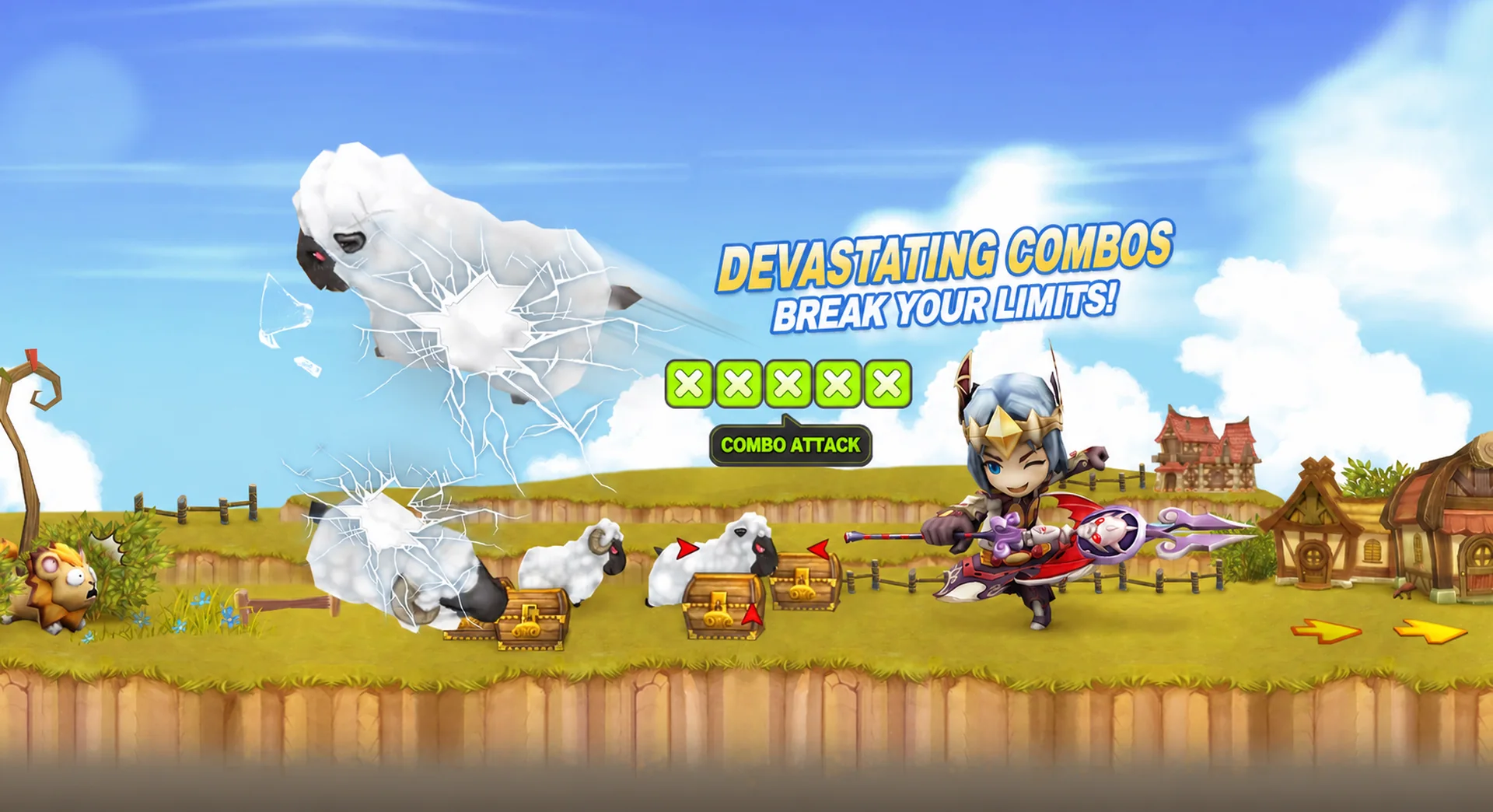 Devastating combos — break your limits